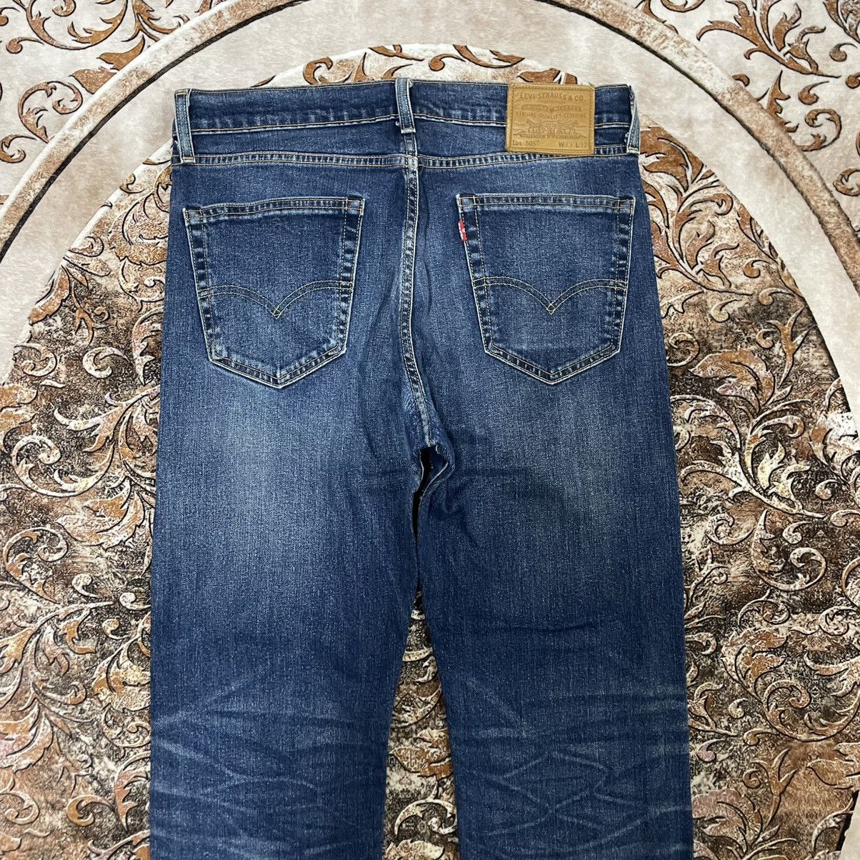 Levi's Vintage Clothing 🔥Levis 505 Big E Repro Stoned Washed Distress Denim Jeans Size US 32 / EU 48 - 5 Thumbnail