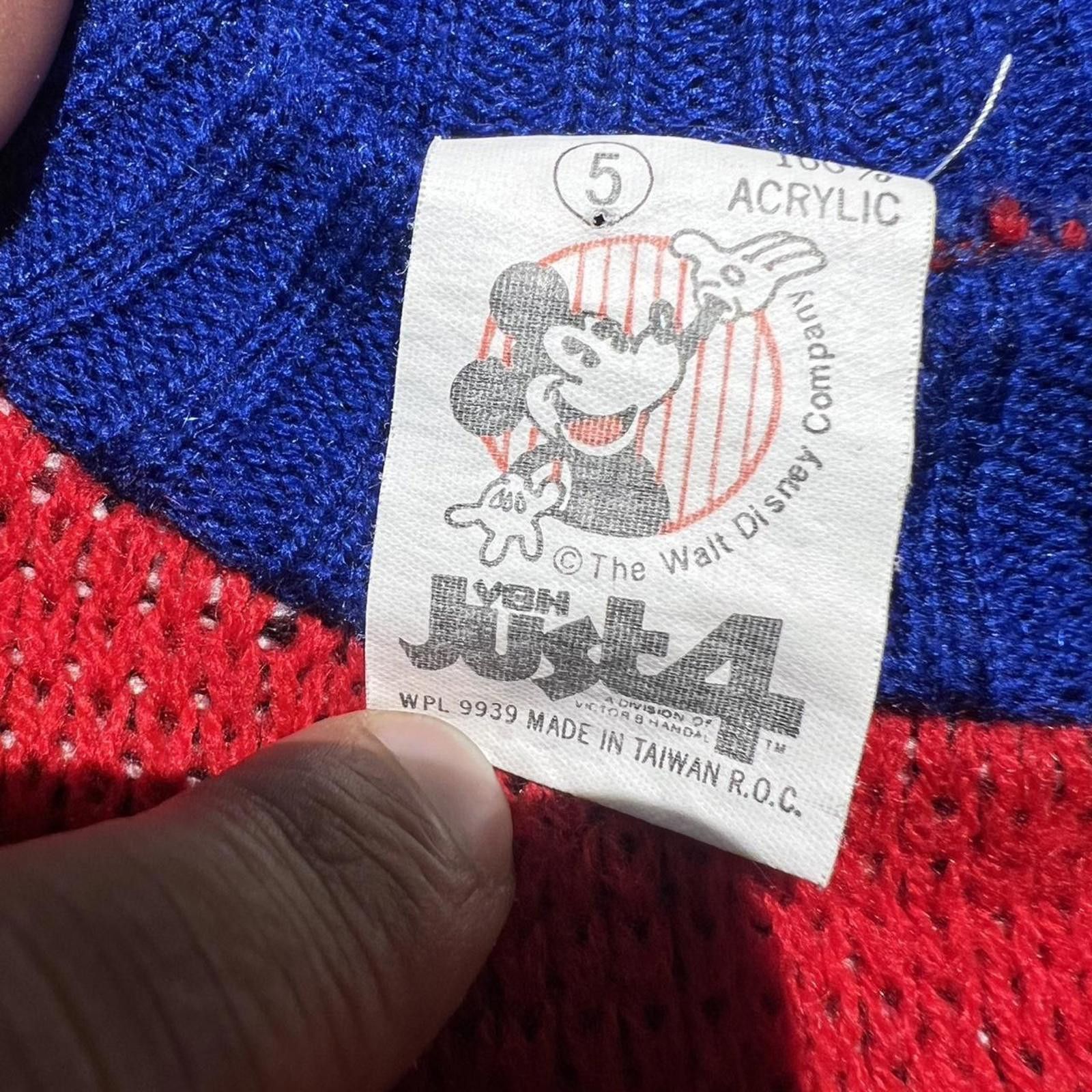 Disney Vintage 80s Disney Mickey Mouse Red Sweater Size US XXS / EU 40 - 3 Thumbnail