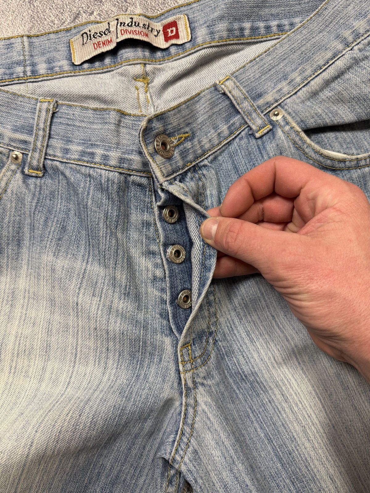 Diesel Y2K Flare Opium LGB Style Diesel Distressed Denim Jeans Size US 32 / EU 48 - 11 Thumbnail