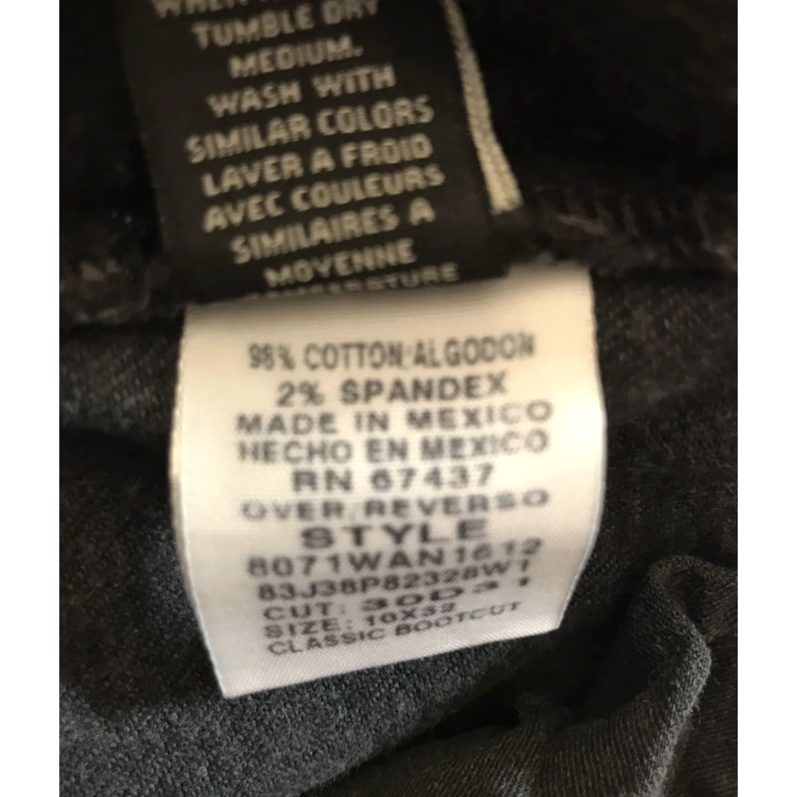 Ralph Lauren VINTAGE Ralph Lauren Bootcut Jeans Womens Size 10 Black Denim 30x32 Classic Flag Size 32" / US 10 / IT 46 - 8 Thumbnail