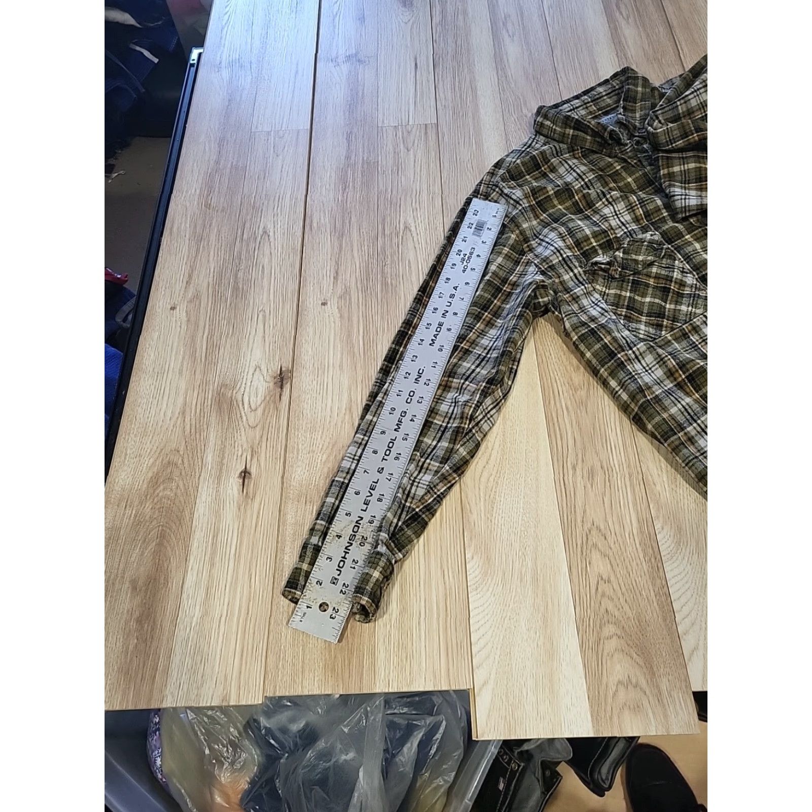 Vintage Rugged Exposure Shirt 2XL Green Plaid Flannel Button-Up Casual Workwear Mens 46 in Chest Long Sleeve Cotton Size US XXL / EU 58 / 5 - 4 Thumbnail
