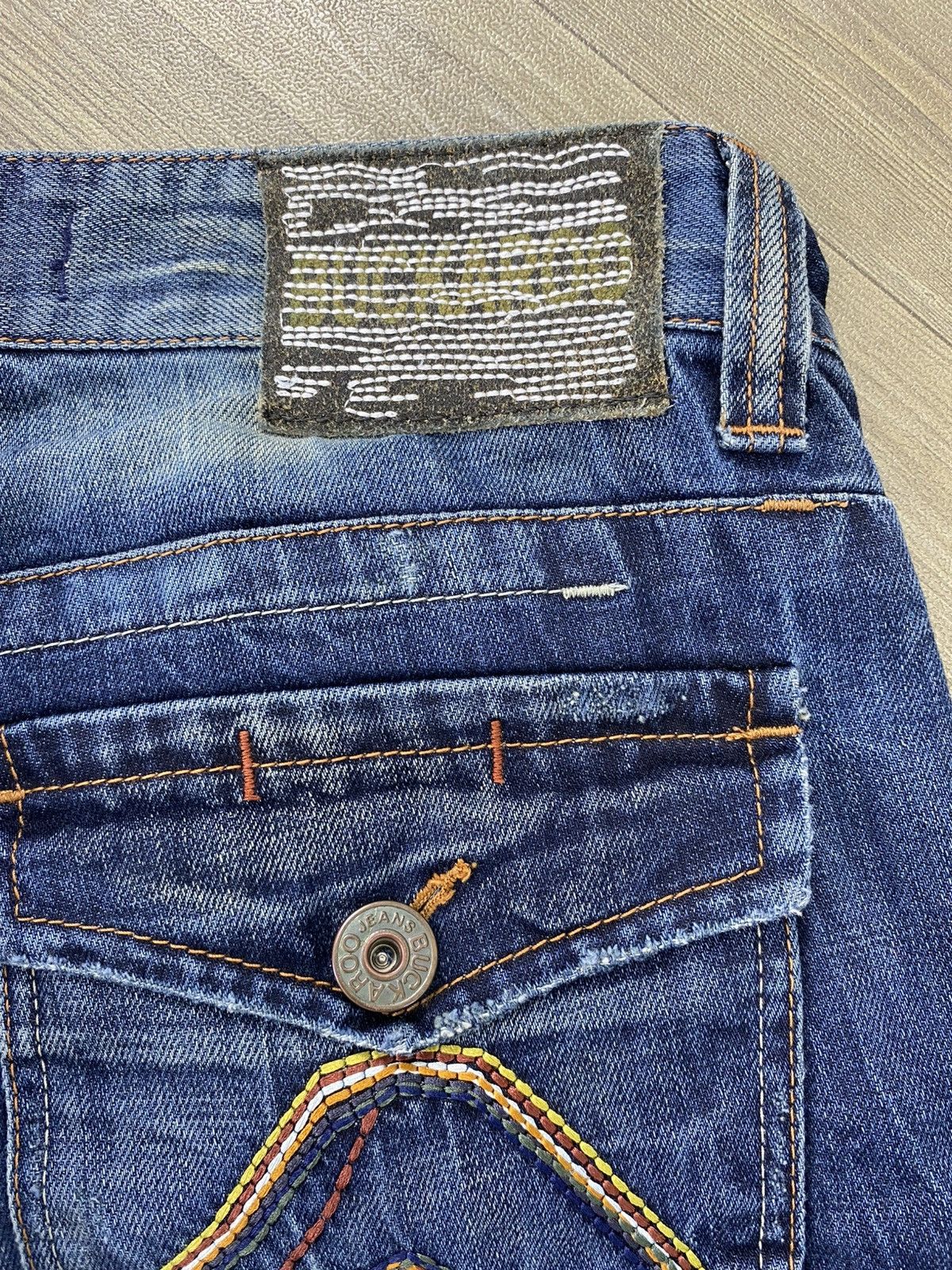 If Six Was Nine 2000s Buckaroo Distressed Faded Lgb Punk Style Baggy Jeans Size US 34 / EU 50 - 12 Thumbnail