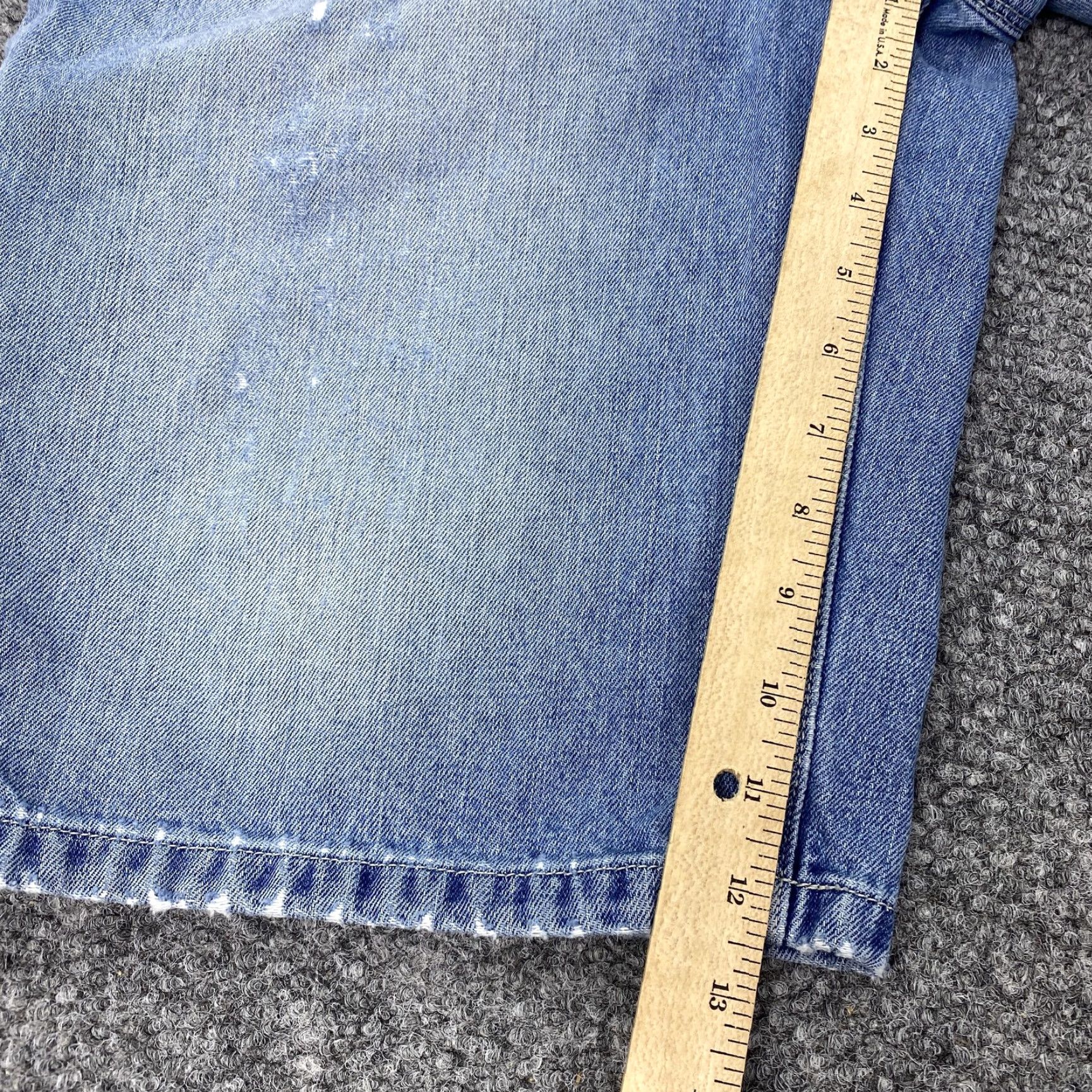 Denime VINTAGE Tommy Jeans Shorts Mens 33 Denim Cargo Distressed 90s Retro Grunge Casual Size US 33 - 6 Thumbnail