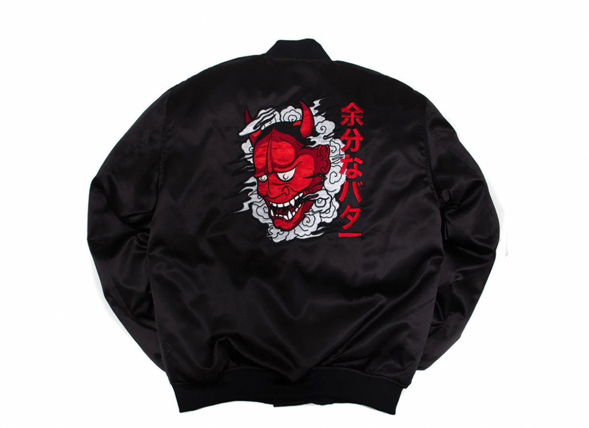 Extra Butter Extra Butter Hannya Black Bomber Jacket - M Size US M / EU 48-50 / 2 - 2 Thumbnail