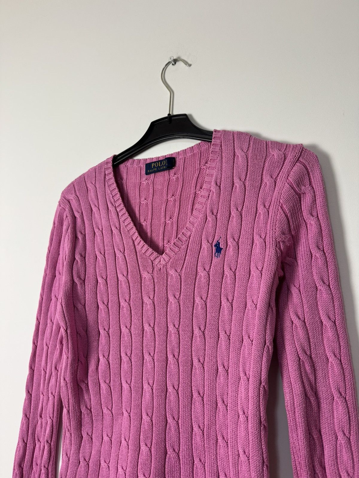 Polo Ralph Lauren Polo Ralph Lauren Cable Knit sweater pink designer Size S / US 4 / IT 40 - 3 Thumbnail