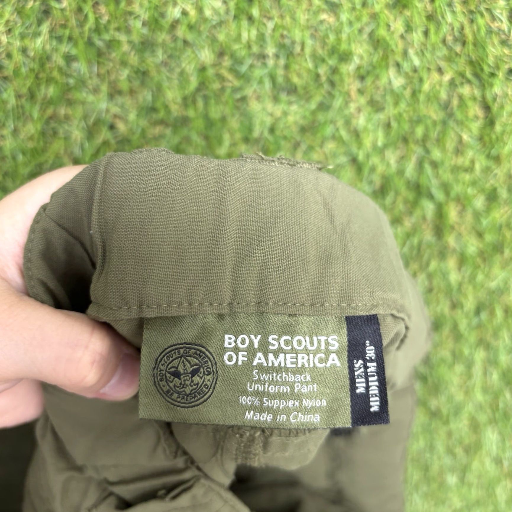 Vintage VINTAGE Boy Scouts of America Cargo Shorts Mens M Nylon Polyester Elastane Green 5.11 Tactical, Boy Pockets Zip Inseam 6" Regular Size US 31 - 3 Thumbnail