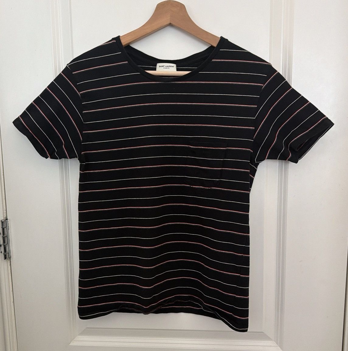 Hedi Slimane × Saint Laurent Paris Hedi Era 2015 Striped T-Shirt
