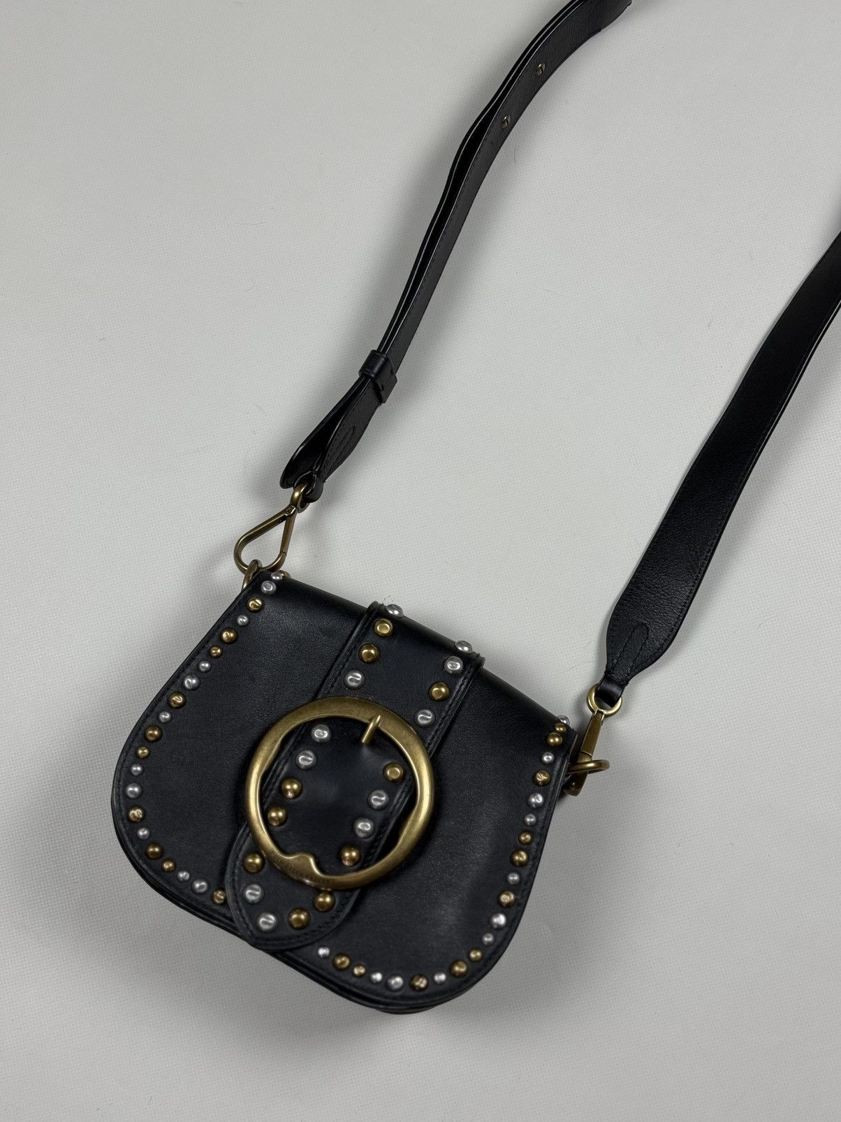 Polo Ralph Lauren Polo Ralph Lauren Leather Studded Lennox Crossbody Bag Size ONE SIZE - 3 Thumbnail