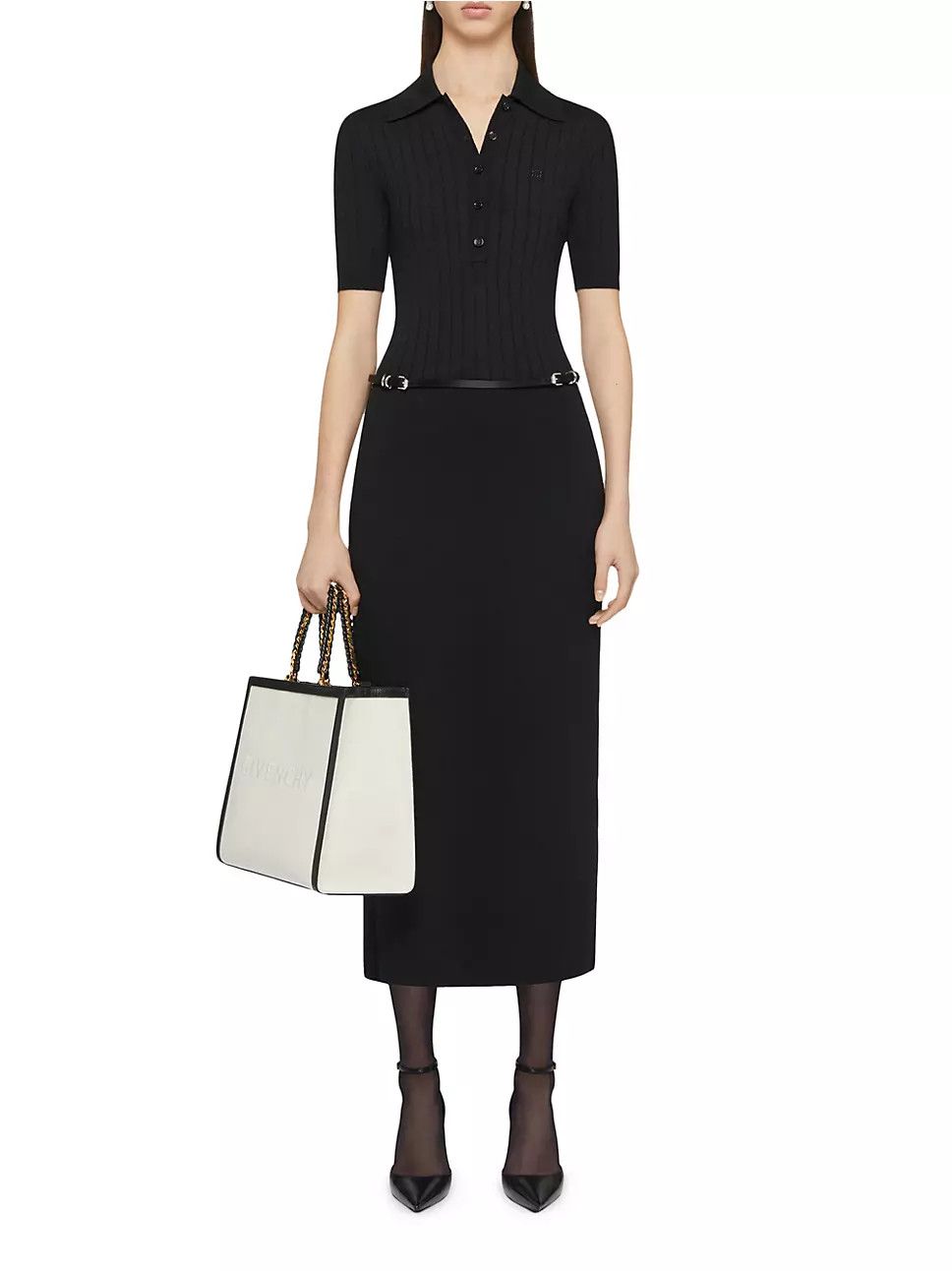 Givenchy o1srvl11e0125 Dress in Black Size M / US 6-8 / IT 42-44 - 3 Thumbnail