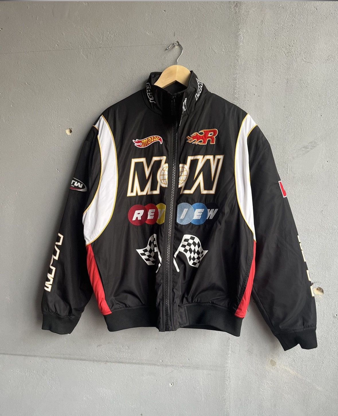 Vintage Men’s Racing M&M Review Y2K Motorcycle Nylon Bomber Light Jacket Size US L / EU 52-54 / 3 - 2 Thumbnail