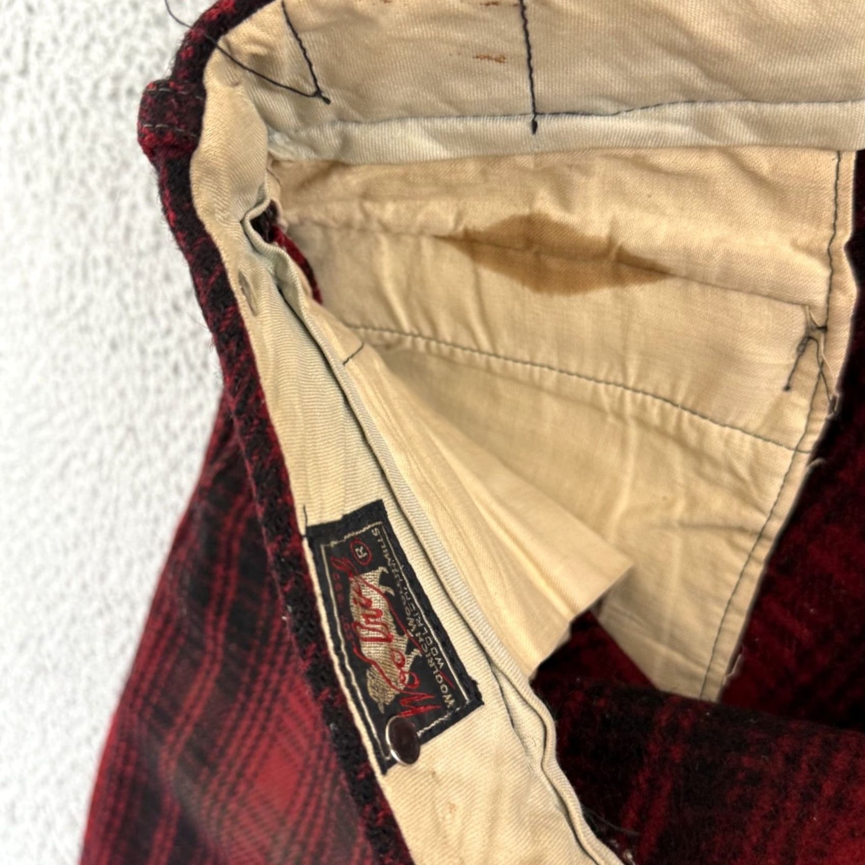 Vintage VINTAGE Woolrich Pants Mens 36x27 Buffalo Plaid Wool 50s Hunting Heavy Outdoor Size US 36 / EU 52 - 6 Thumbnail
