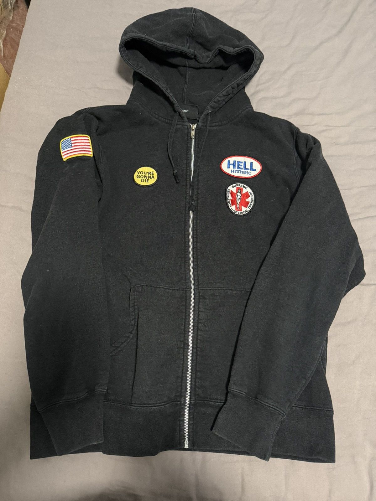 Hysteric Glamour × Supreme Supreme hysteric Glamour patches zip up sweatshirt hoodie Size US L / EU 52-54 / 3 - 1 Thumbnail