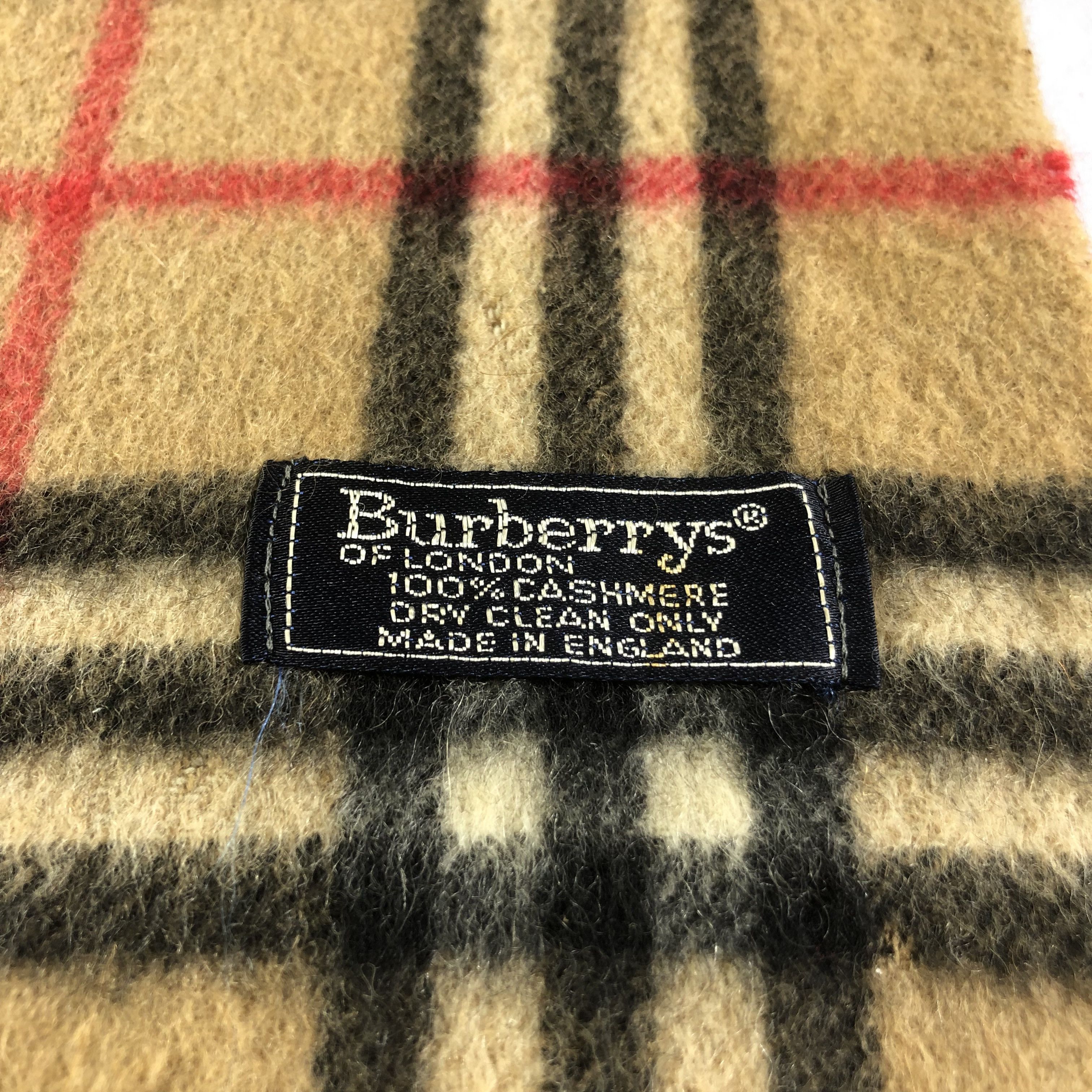 Burberry Burberrys Tan Nova Check Cashmere Scarf Muffler V1667 Size ONE SIZE - 4 Thumbnail