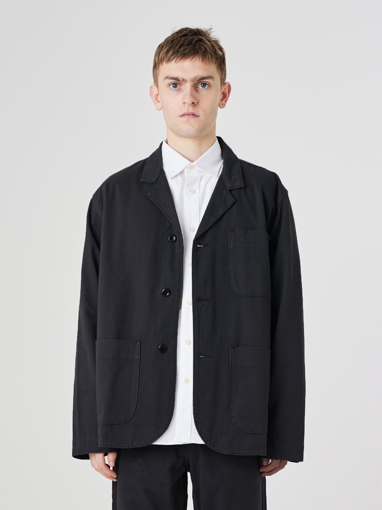 Vintage USKEES #3006 Unions Blazer Black Cotton Work Jacket Coverall Size US L / EU 52-54 / 3 - 3 Thumbnail
