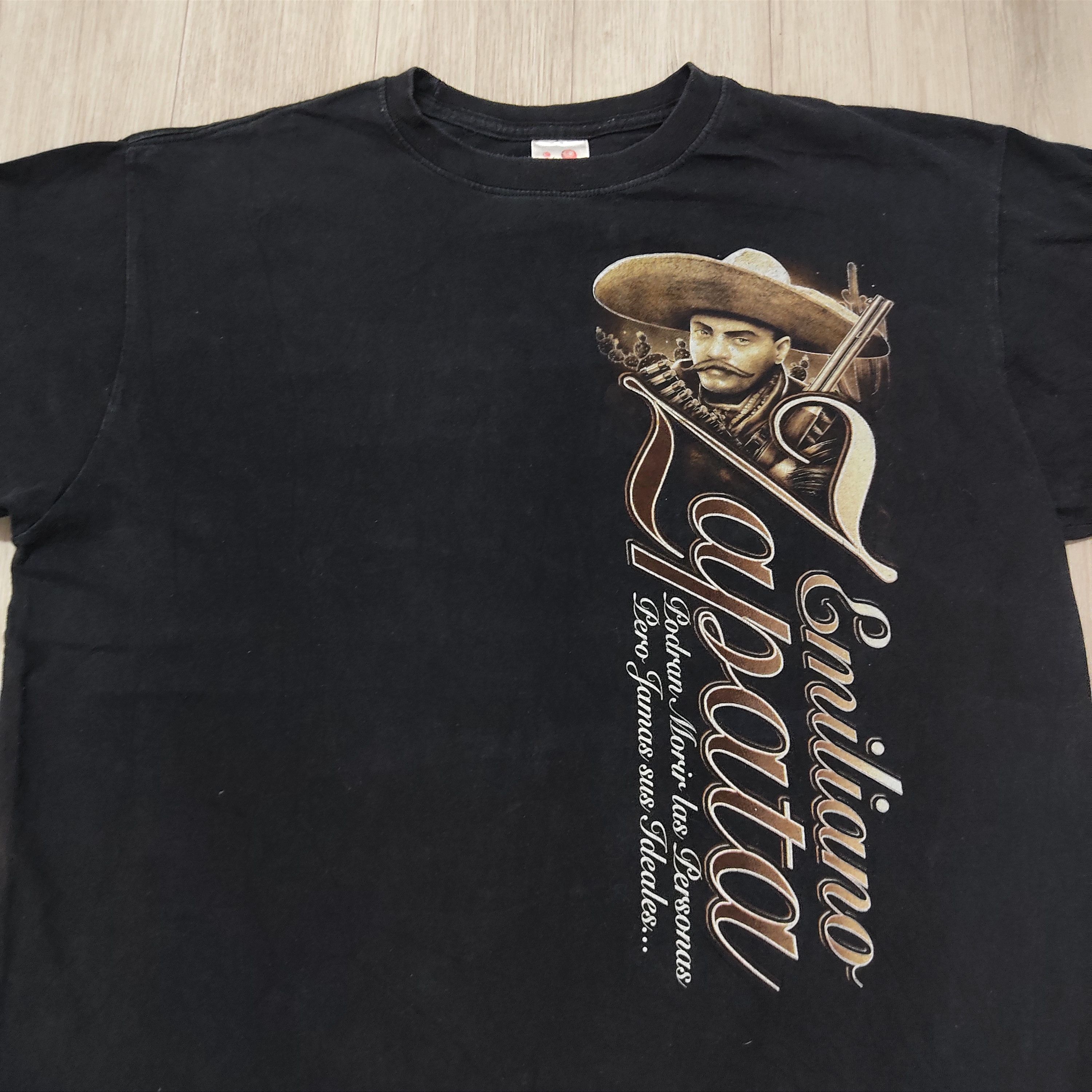 Mexicana EMILIANO ZAPATA Mexican Revolution OVP Portrait T-shirt Size US L / EU 52-54 / 3 - 4 Thumbnail
