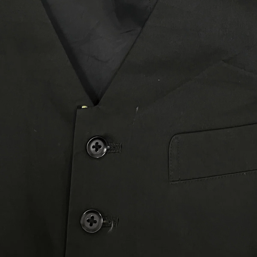 Yohji Yamamoto Yohji Yamamoto pour homme Vest size 2 black rare! Size 46R - 6 Thumbnail