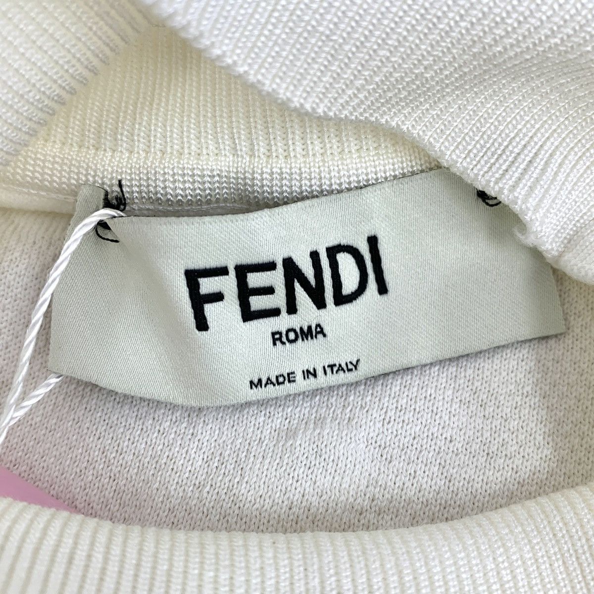 Fendi Fendi All-over Logo Print Short Sleeve Knit Top K26WX Size S / US 4 / IT 40 - 5 Thumbnail