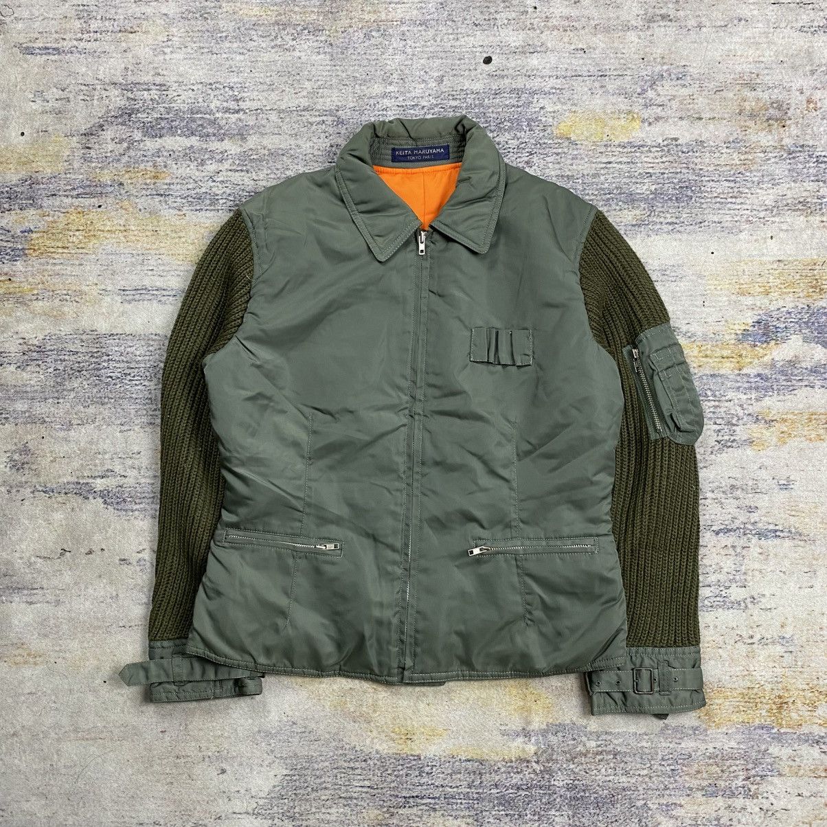 KEITAMARUYAMA Keita Maruyama hybrid bomber jacket Size US M / EU 48-50 / 2 - 1 Thumbnail