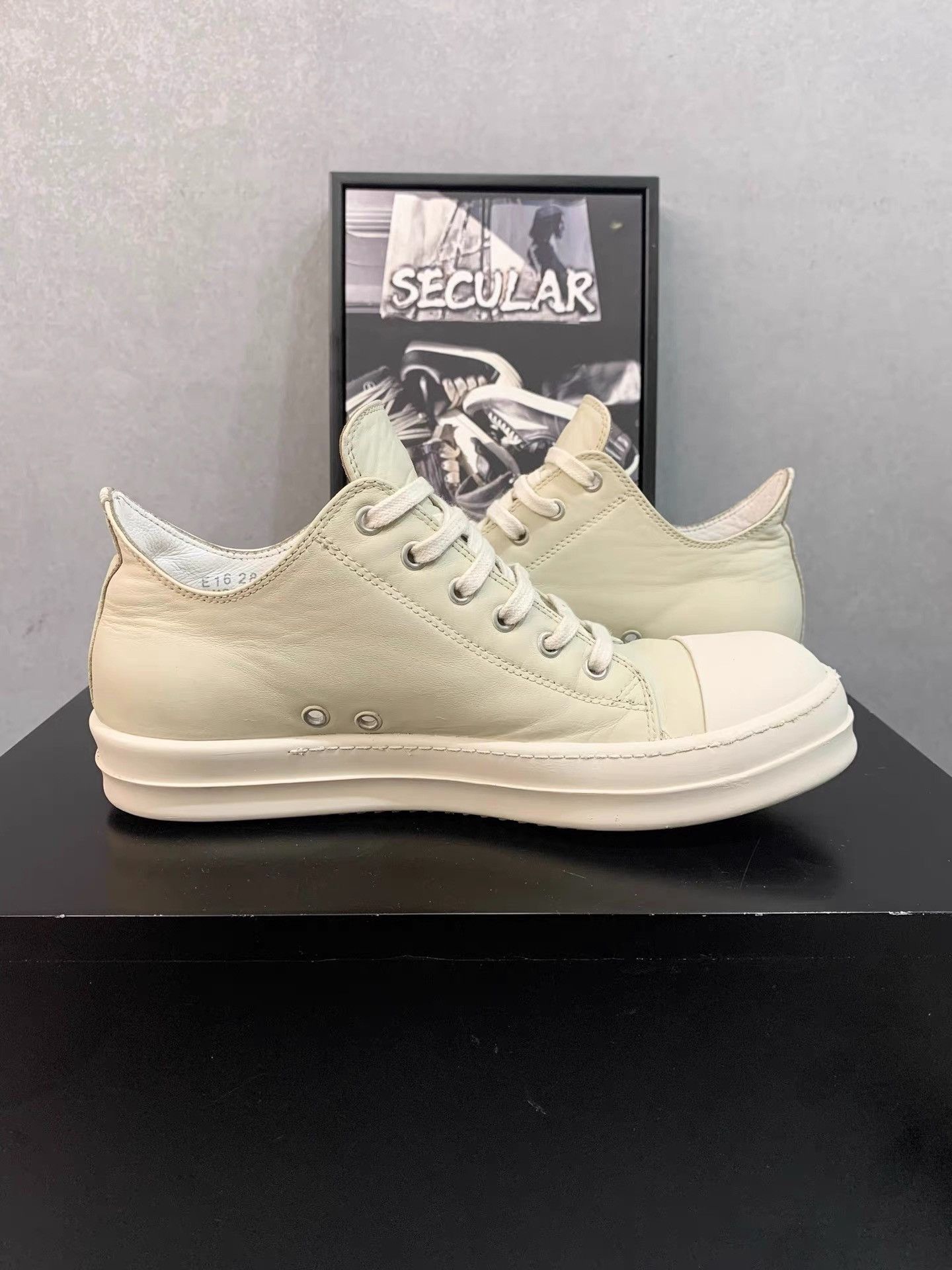 Rick Owens Rick Owens Mainline Leather Low-top Sneakers K34 Size US 8 / EU 41 - 5 Thumbnail