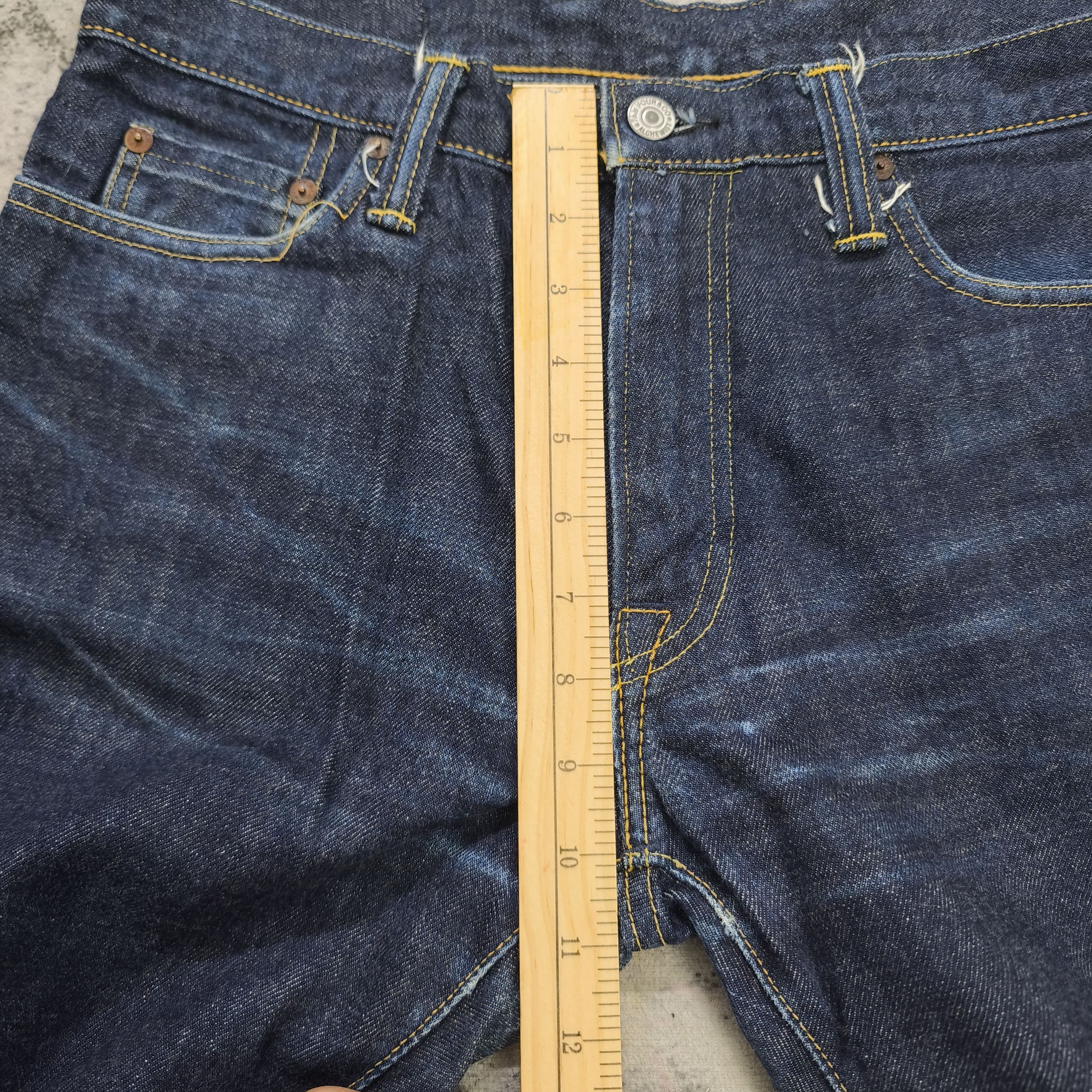 If Six Was Nine × Japanese Brand 🔥 FLARE 🔥 Alchemist Fab Four & Co Skull Denim Size US 32 / EU 48 - 17 Thumbnail