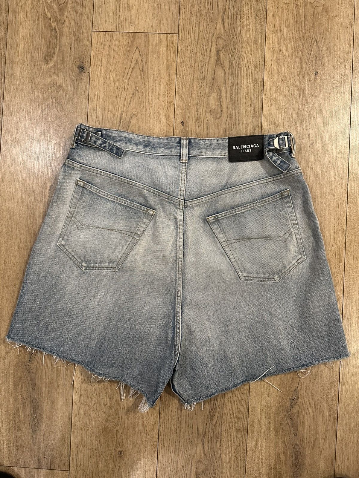Balenciaga denim shorts