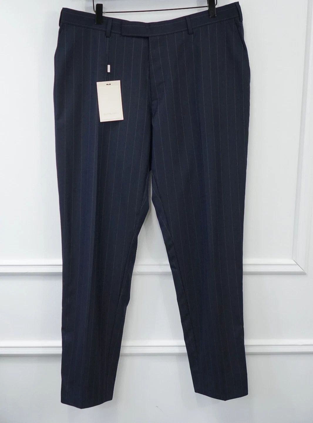 Suitsupply Men Suitsupply Pants Navy Blue Wool Brescia Size UK/US44 Size 44R - 1 Thumbnail
