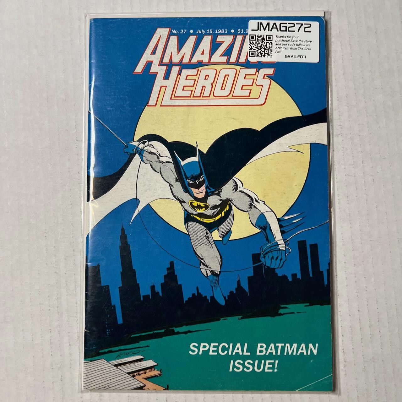 DC Comics VTG Comic Amazing Heroes #27 - Special Batman Issue 1983 Size ONE SIZE - 7 Thumbnail