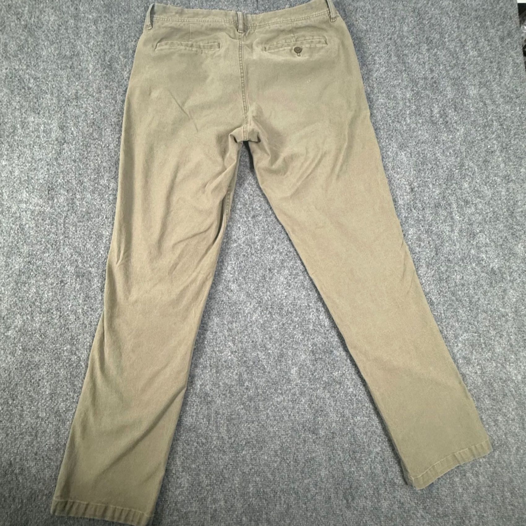 Bonobos Bonobos Green Chino Pants Straight Leg Pants 32x32 Mens Size 32 Inseam 32 Regular Front Button Zip Casual Workwear Beige Green Size US 32 / EU 48 - 4 Thumbnail