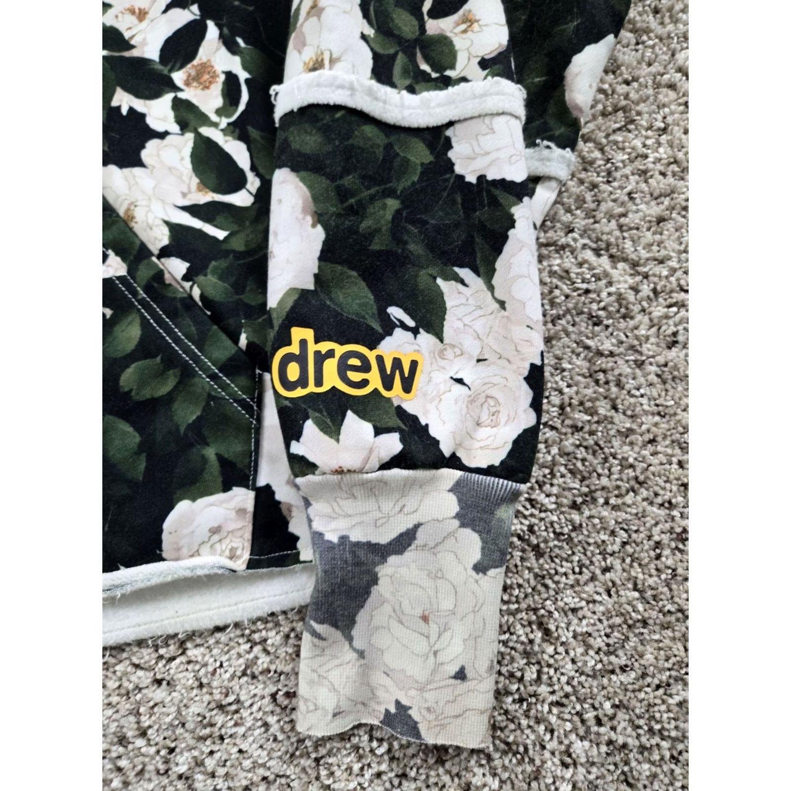 Drew House Drew House Hoodie Small Mens Mascot Pullover Sweatshirt Roses Deconstructed Multicolor Floral Oversized Graphic Print Hooded Knit Cotton Size US S / EU 44-46 / 1 - 3 Thumbnail