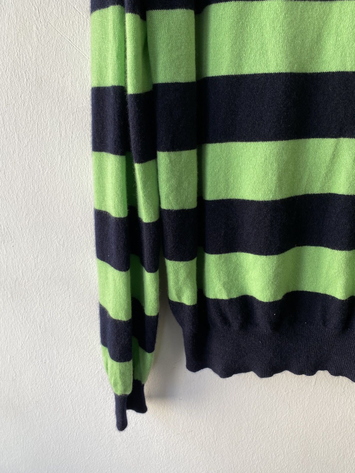 Faconnable 2000s - Faconnable Striped Button Up Sweatshirt Size US L / EU 52-54 / 3 - 7 Thumbnail
