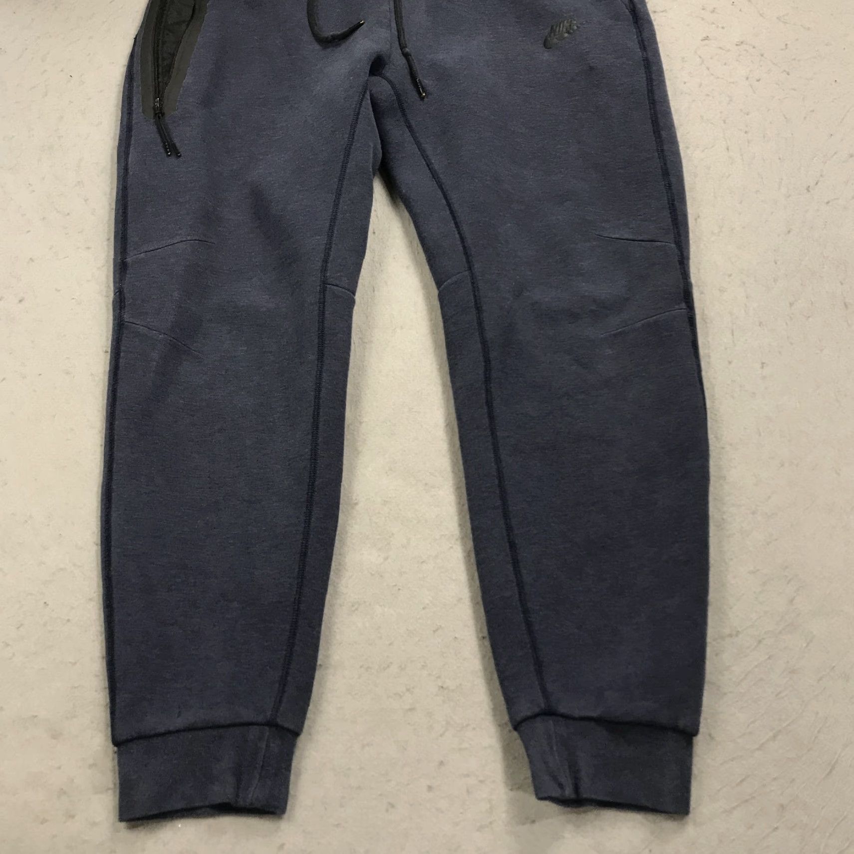 Nike Nike Tech Fleece Joggers Mens Large Blue Sweatpants Logo Drawstring NSW Casual Size US 33 - 3 Thumbnail