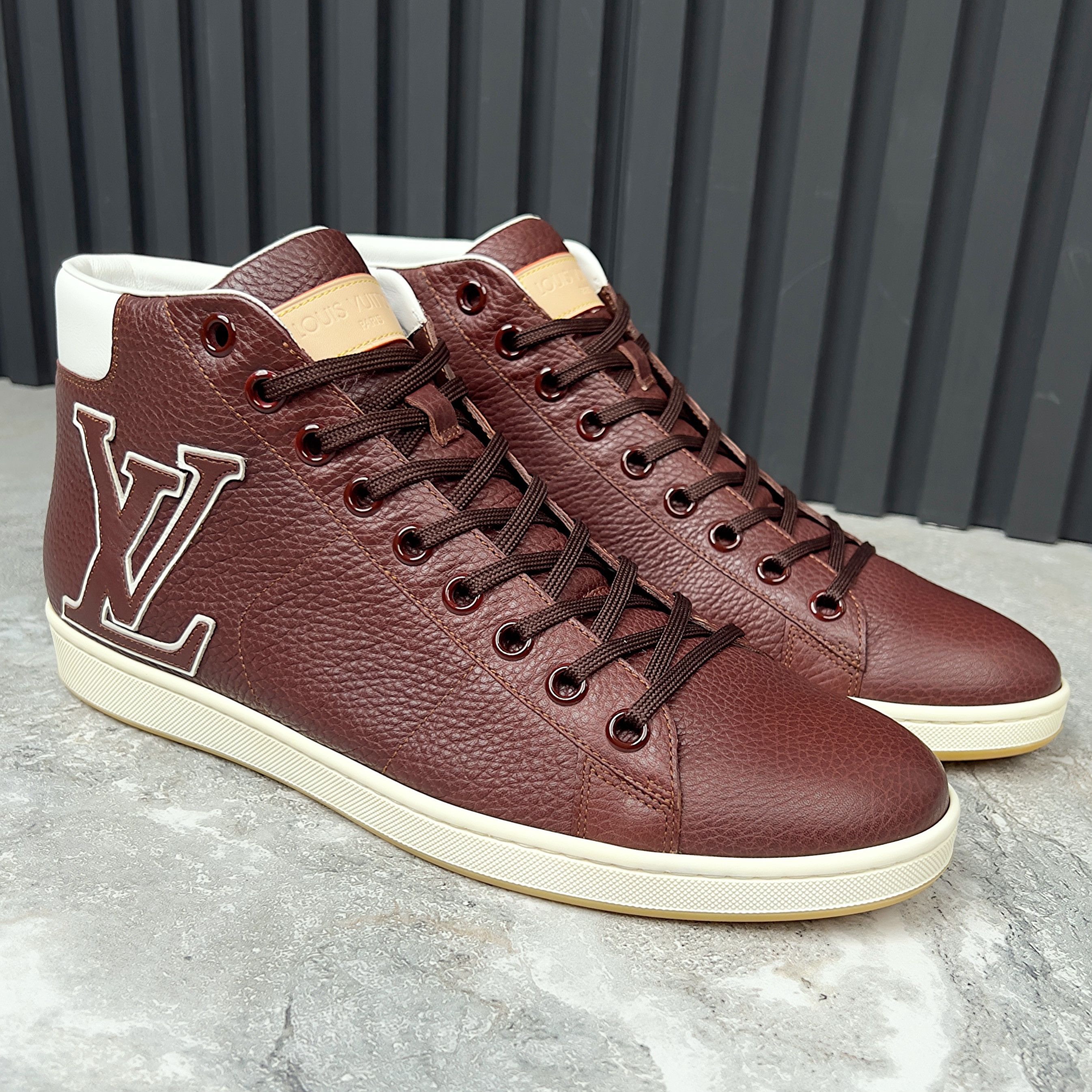 Louis Vuitton Surfside Fasbball Sneakers Graine Leather Size US 10 / EU 43 - 6 Thumbnail