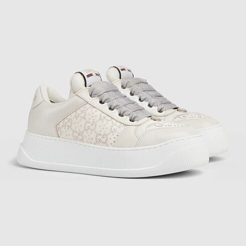Gucci Gucci Screener GG Crystals Trainer Sneakers SIZE 40.5 Size ONE SIZE - 1 Thumbnail