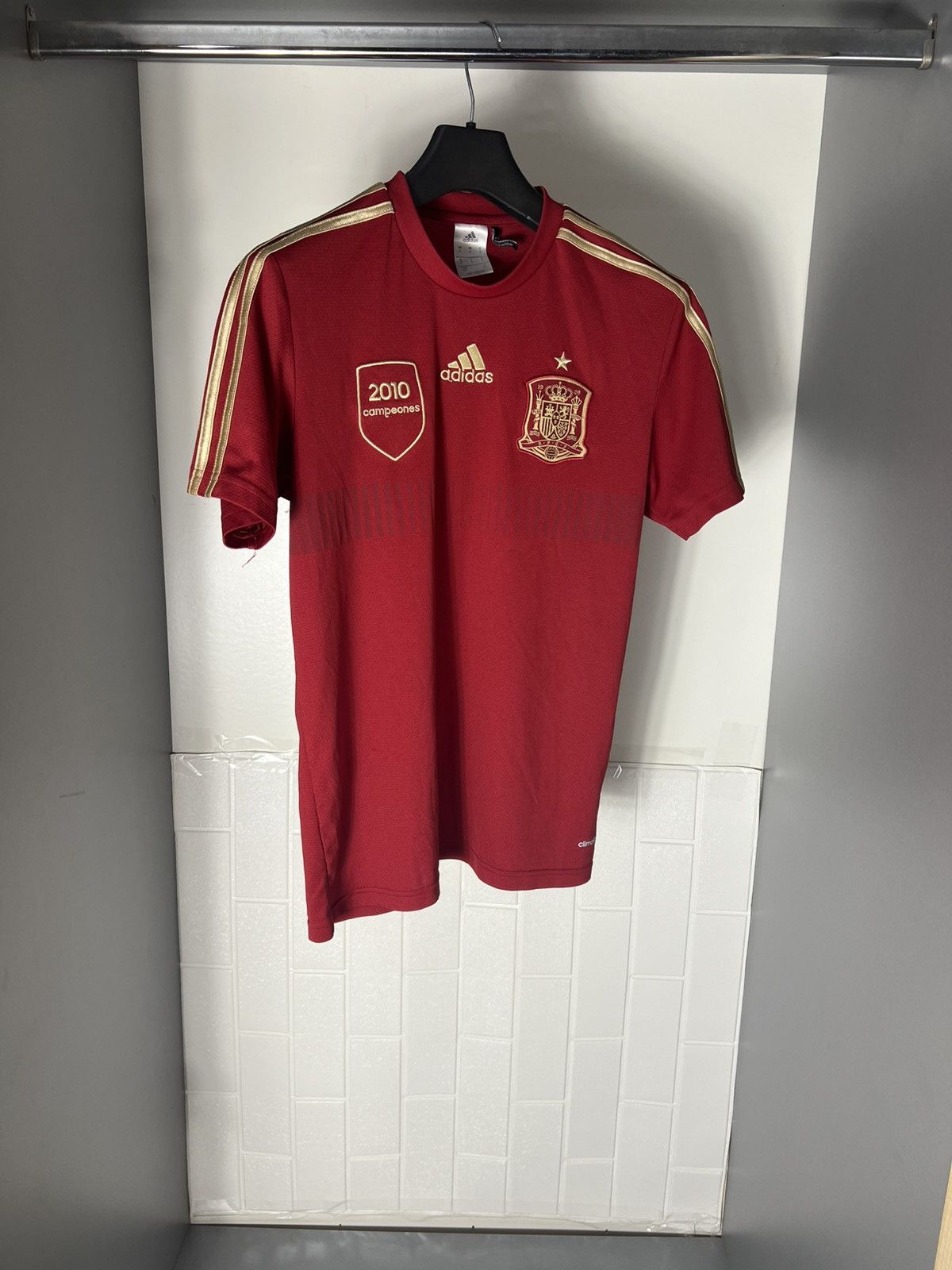 Adidas × Vintage VERY RARE ADIDAS SPAIN SOCCER JERSEY BLOKECORE RETRO Y2K 90s Size US S / EU 44-46 / 1 - 3 Thumbnail