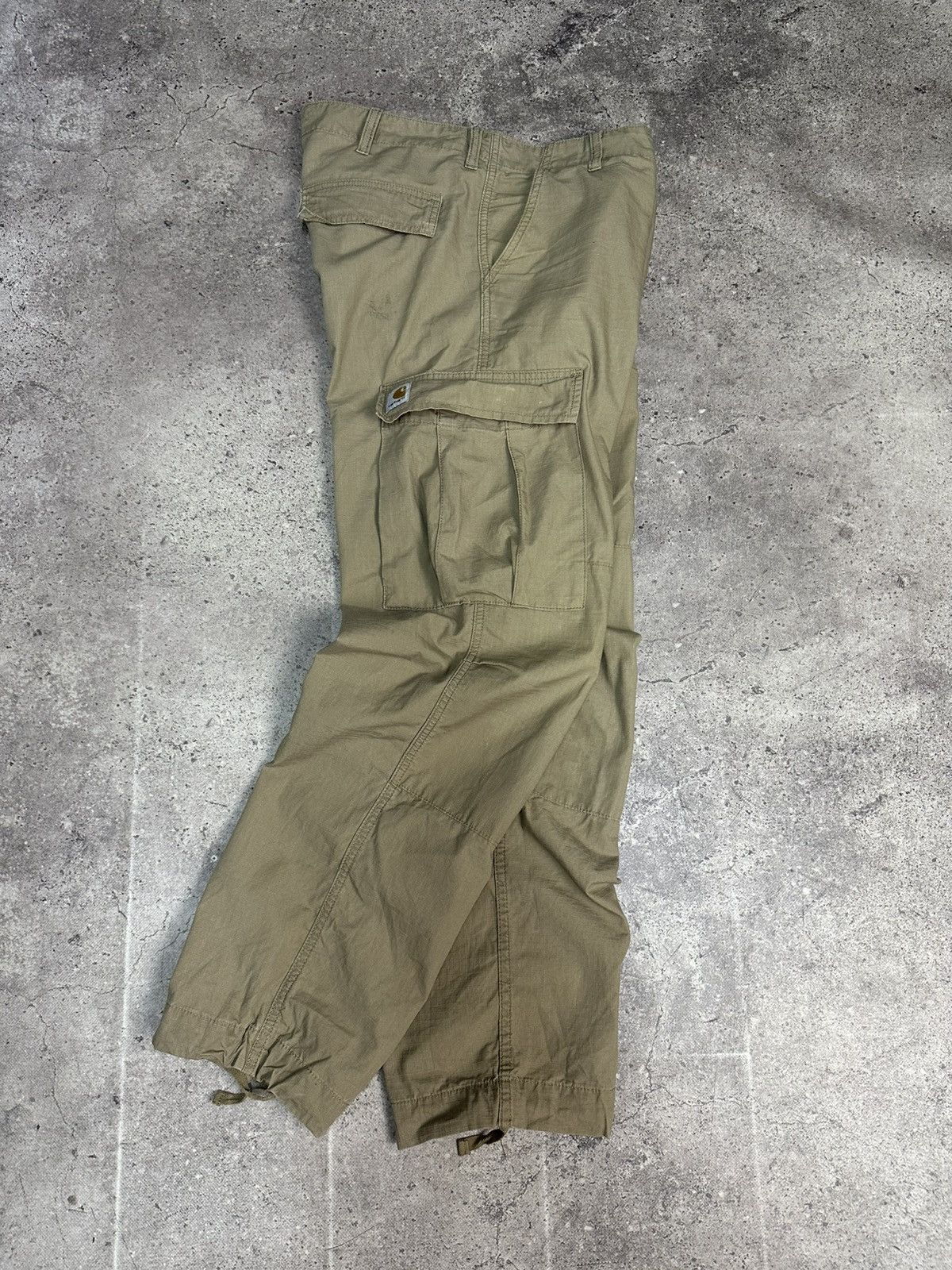 Carhartt × Vintage Vintage Carhartt Cargo Pants Beige Y2K Ripstop Archival Size US 34 / EU 50 - 7 Thumbnail