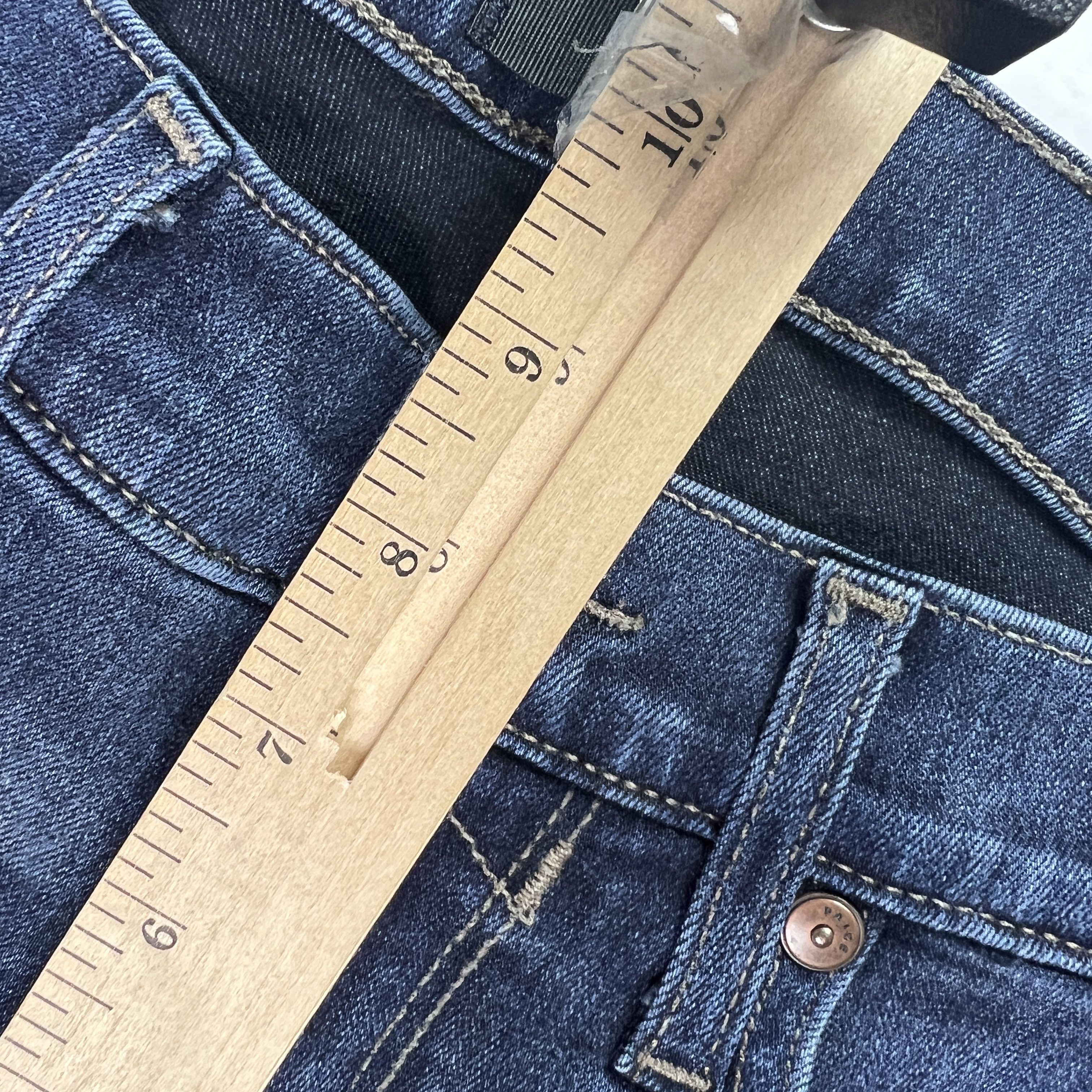 Paige Paige Jeans Lennox Slim Fit Straight Dark Blue Stretch Denim Size US 28 / EU 44 - 18 Thumbnail
