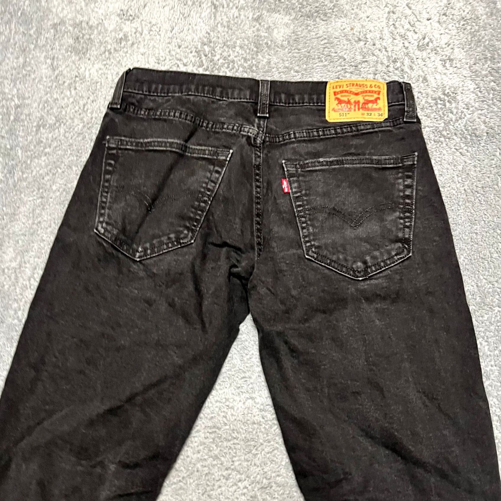 Levi's VINTAGE? No. Levi’s 511 Jeans Mens Slim Fit Black Distressed Ankle 32x32 Regular Men B? Size US 32 / EU 48 - 4 Thumbnail