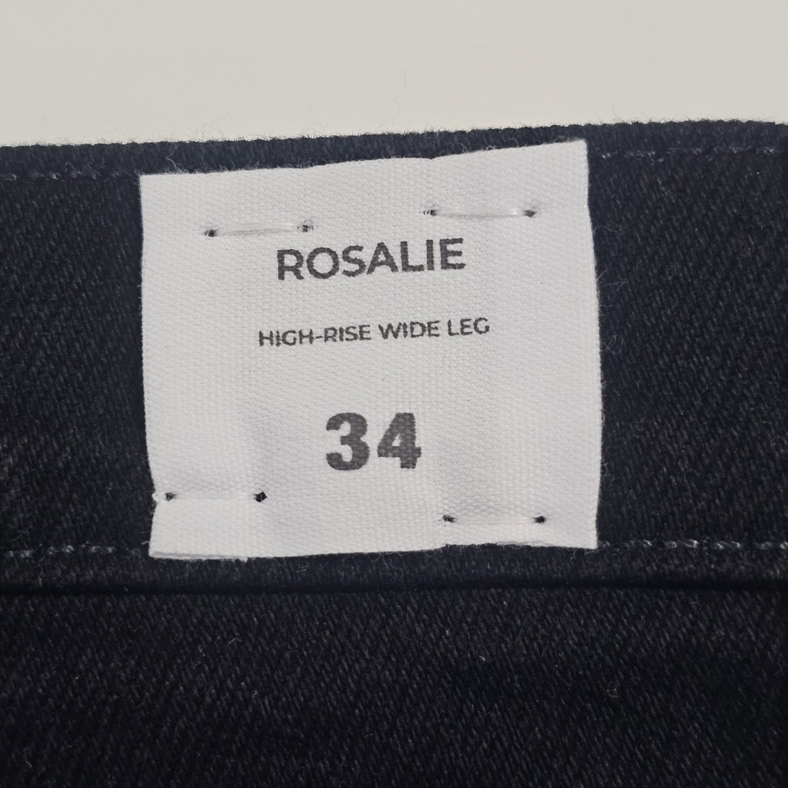 Hudson Hudson Womens Rosalie Black Rinse Wide Leg Jeans Size 34 NWT Size 34" / US 12 / IT 48 - 9 Thumbnail