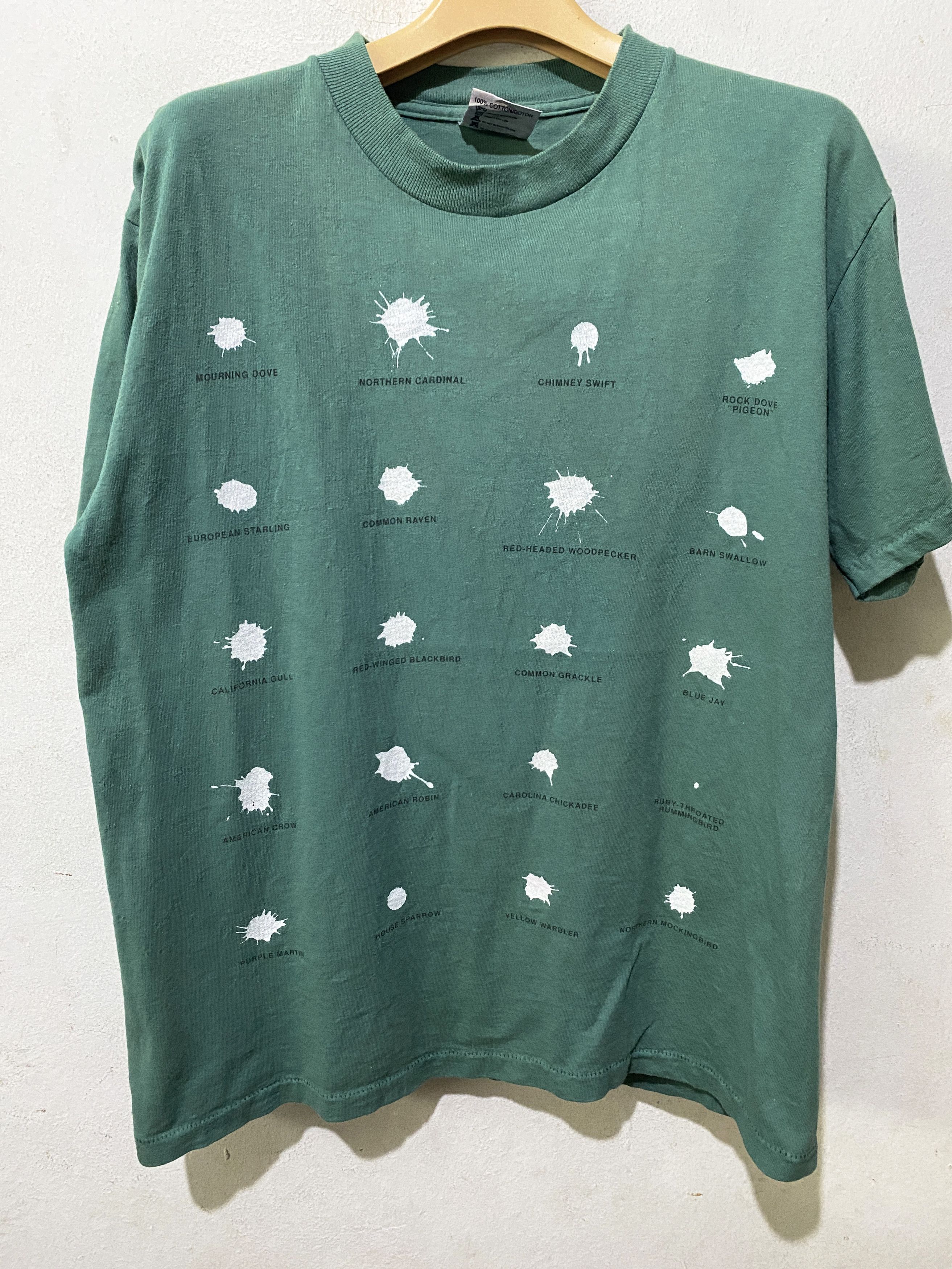 Vintage Vintage 90s Bird Poop Identification Shirt Grailed