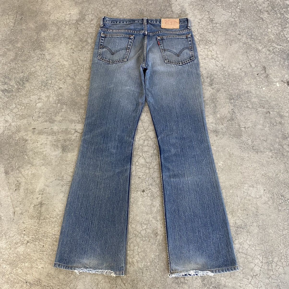Levi's Vintage Levis 517 Faded Blue Bootcut Flared Jeans Size US 30 / EU 46 - 13 Thumbnail