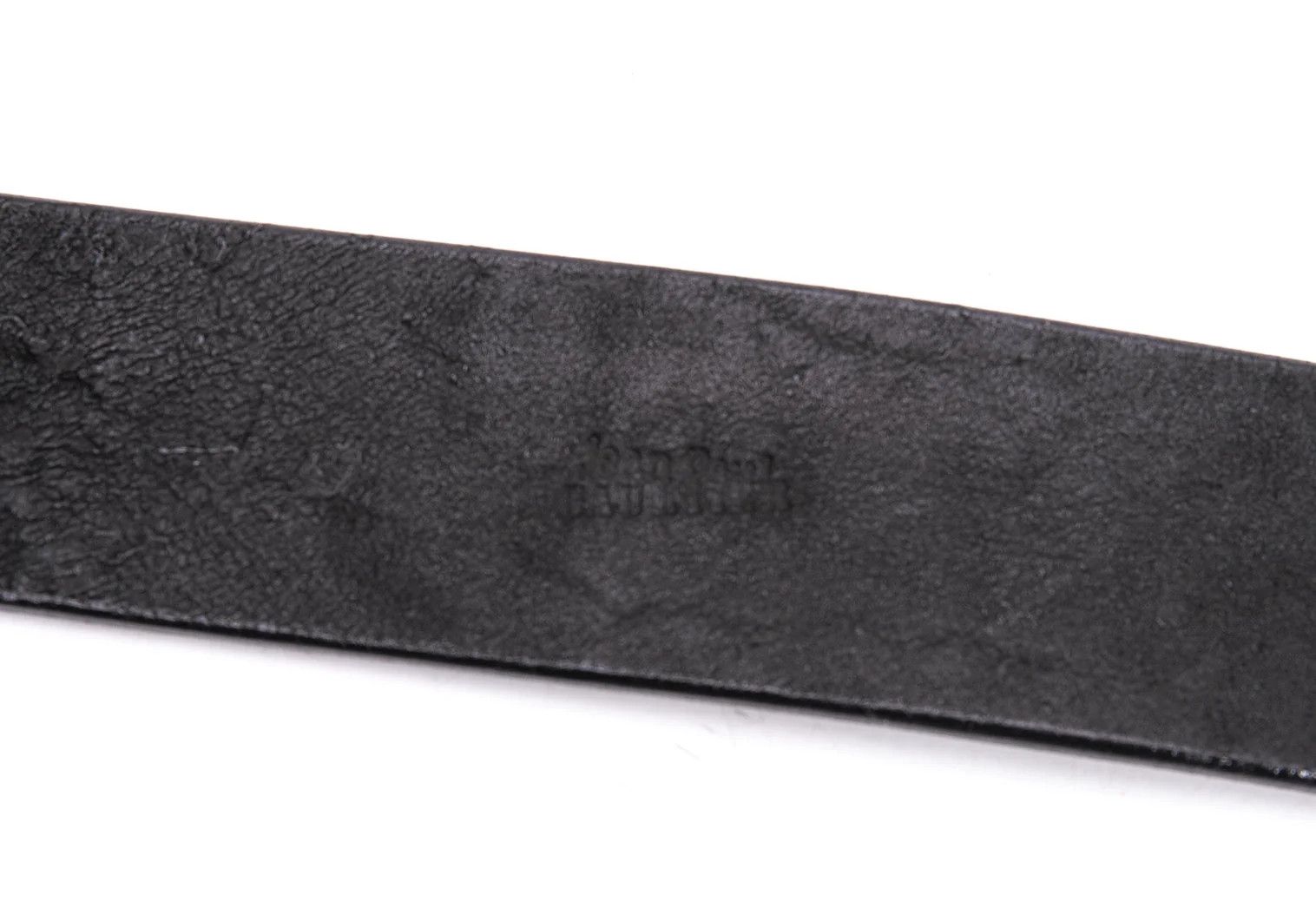 Jean Paul Gaultier Broken Logo Buckle Leather Belt in Black Size ONE SIZE - 7 Thumbnail