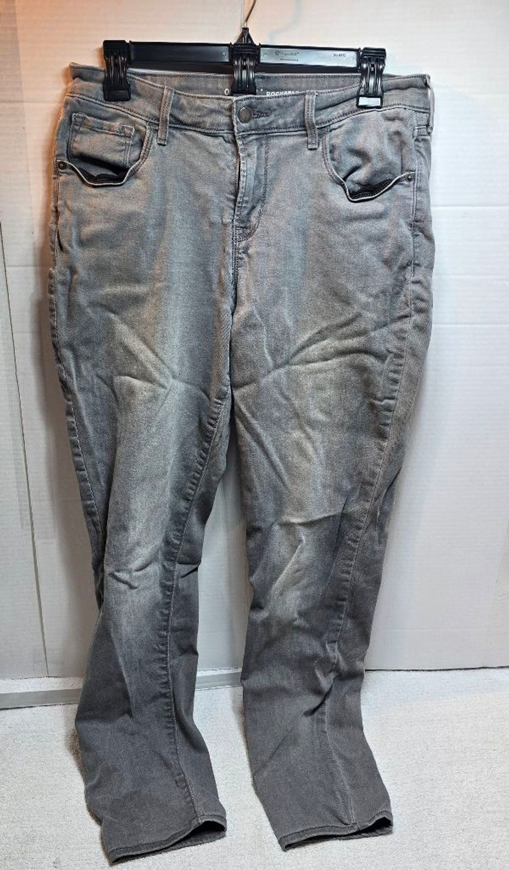 Old Navy Women's Old Navy Rockstar Skinny Jeans Size 12 Gray Size 34" / US 12 / IT 48 - 1 Thumbnail