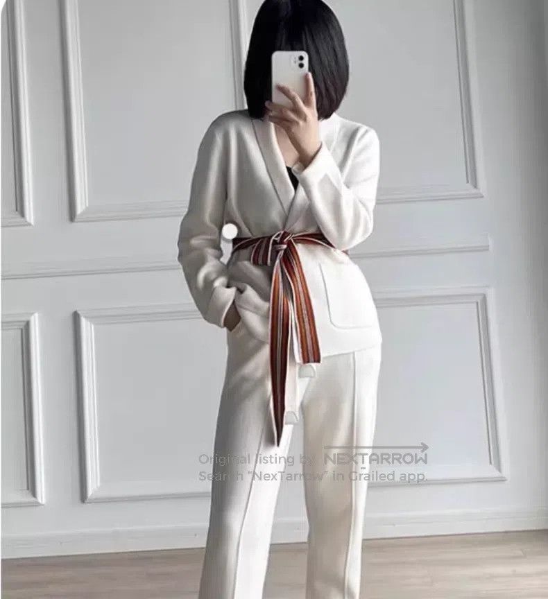 Loro Piana Loro Piana Belted Knit Open Front Cardigan Size S / US 4 / IT 40 - 8 Thumbnail