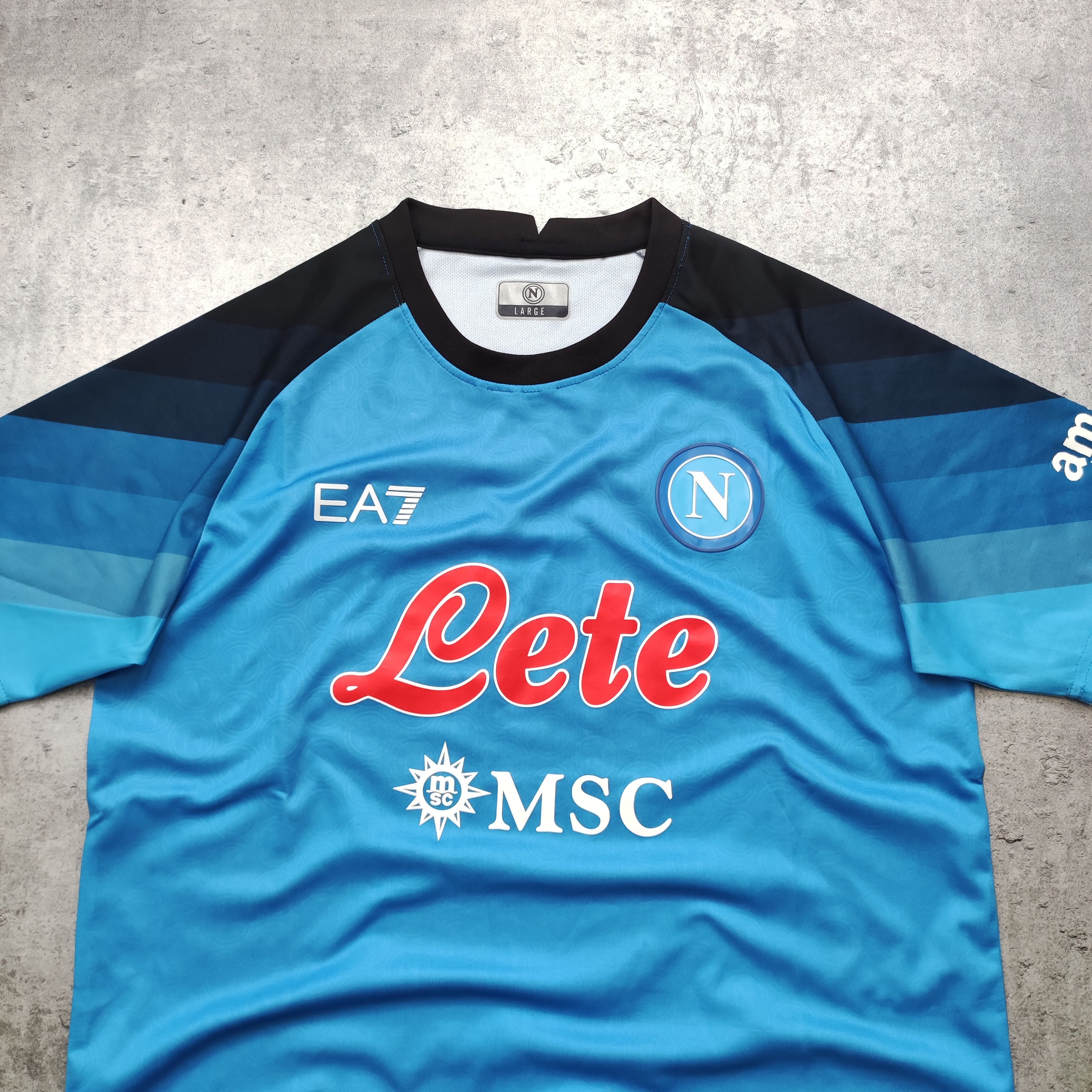 Armani Football Jersey Italy EA7 SSC Napoli 2022/23 Champion Kit Size US L / EU 52-54 / 3 - 3 Thumbnail
