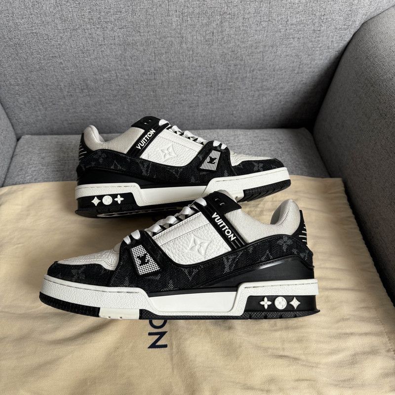 Louis Vuitton Louis Vuitton Panda Print Low-Top Sneakers -2508 Size US 7.5 / EU 40-41 - 6 Thumbnail