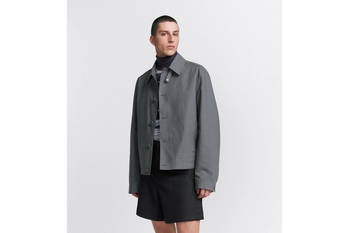 Dior o1bcso1str0226 Blouson Jacket in Grey Size US L / EU 52-54 / 3 - 4 Thumbnail