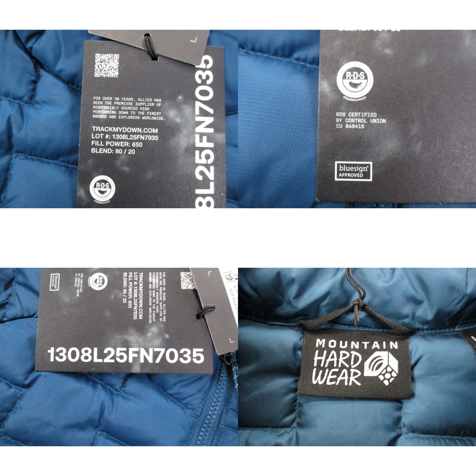 Mountain Hardwear Mountain Hardwear Jacket Men L Temescalborz Quilted Lined Puffer Outdoors NEW Blue Nylon Zip Wool? Size US L / EU 52-54 / 3 - 9 Thumbnail