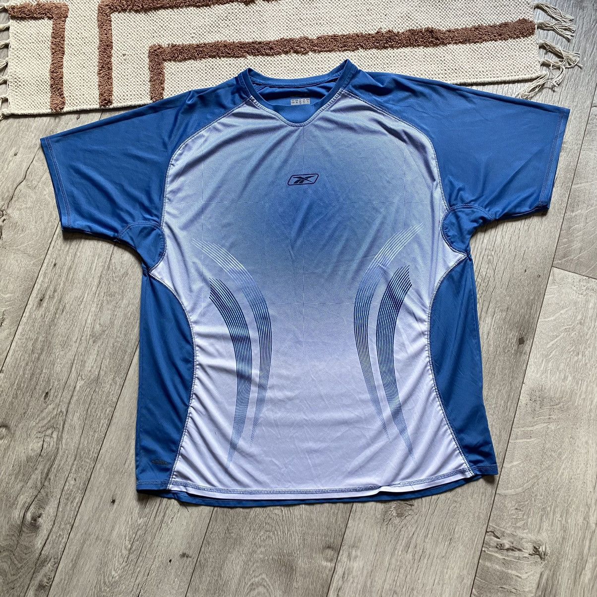 Reebok × Vintage REEBOK Y2K DRILL PLAY DRY VISUAL T SHIRT Size US XL / EU 56 / 4 - 1 Thumbnail
