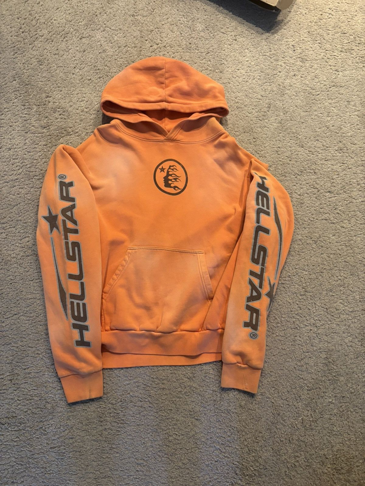 HELLSTAR Hellstar orange flame hoodie size medium Size US M / EU 48-50 / 2 - 1 Thumbnail