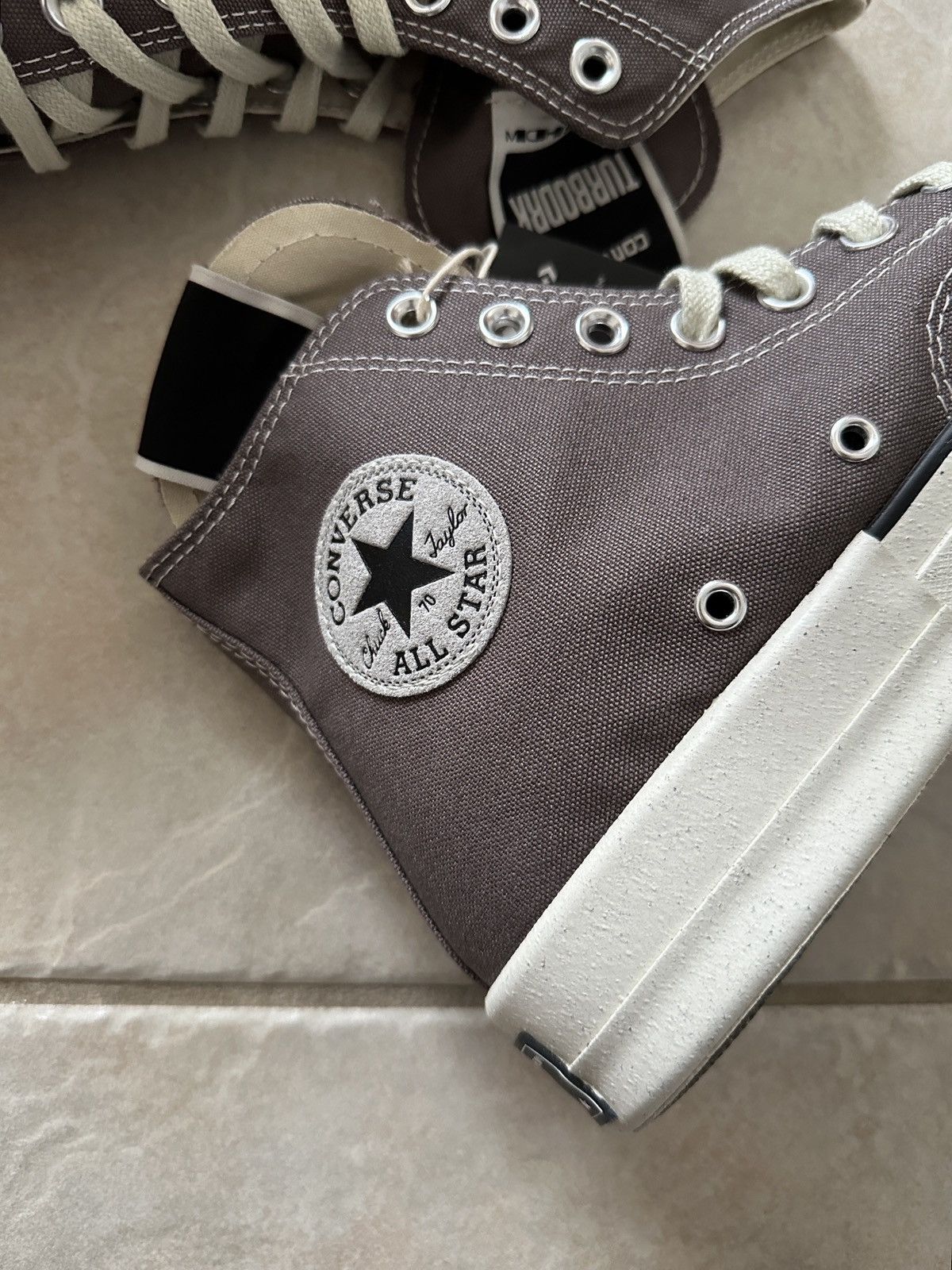 Converse DRKSHDW TURBODRK HI - Dust/Ivory - Sz 8.5 Size US 8.5 / EU 41-42 - 3 Thumbnail